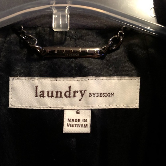 ❗️SALE❗️Black & Gray Pea Coat - Picture 5 of 8